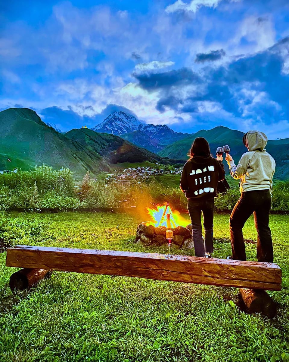 Day, People, Natural landscape, Mountain view, group of guests