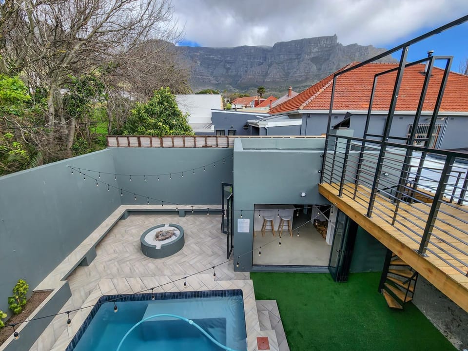 Property building, Patio, Day, Natural landscape, View (from property/room), Balcony/Terrace, Balcony/Terrace, Mountain view, Pool view, Swimming pool, sunbed