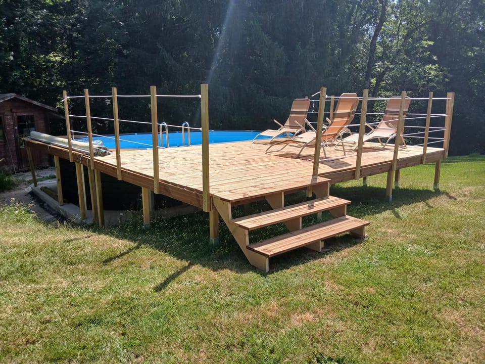 Garden, Swimming pool, sunbed