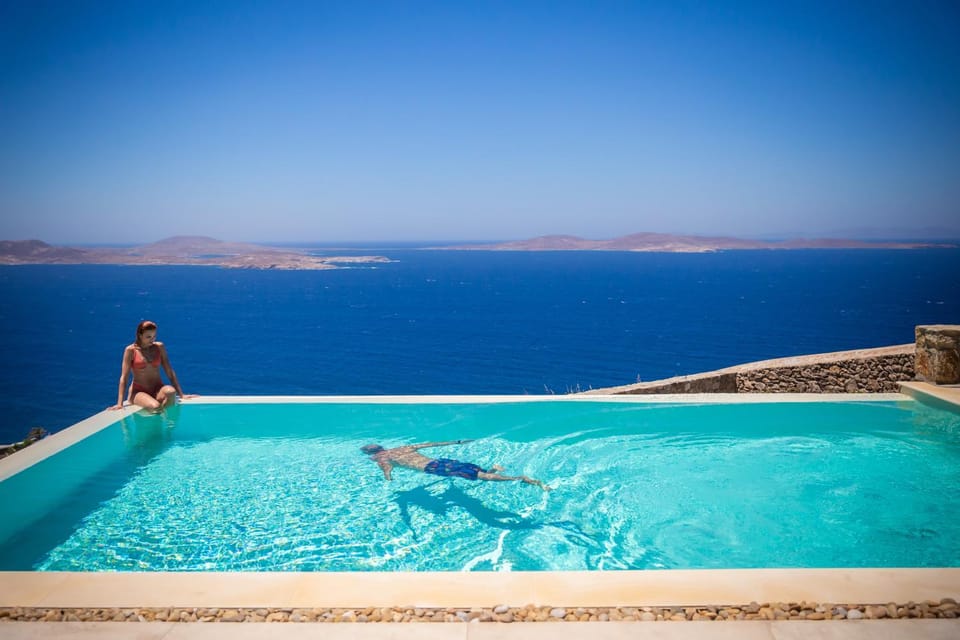 People, Sea view, Swimming pool