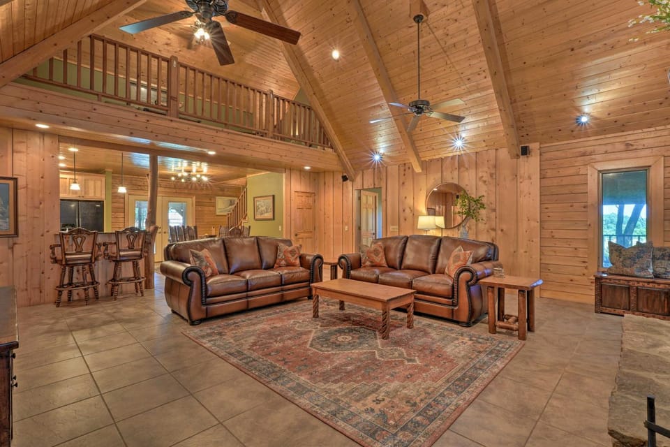 Country Cabin with Wraparound Deck and Views! Cabin in Arkansas