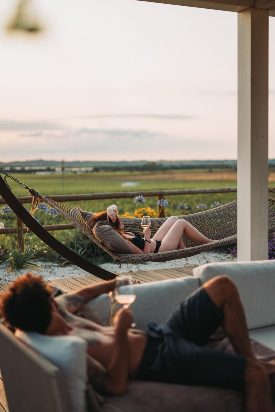 People, Natural landscape, View (from property/room), Balcony/Terrace, group of guests, Inner courtyard view