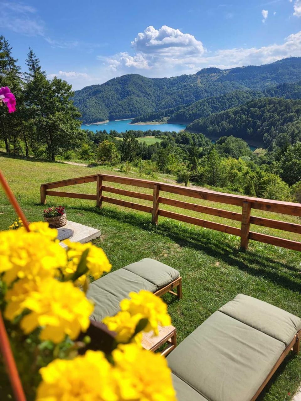 Natural landscape, Lake view, Mountain view