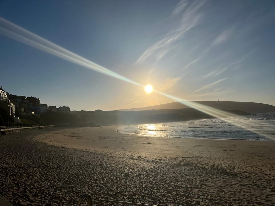 Natural landscape, Beach, Sunset