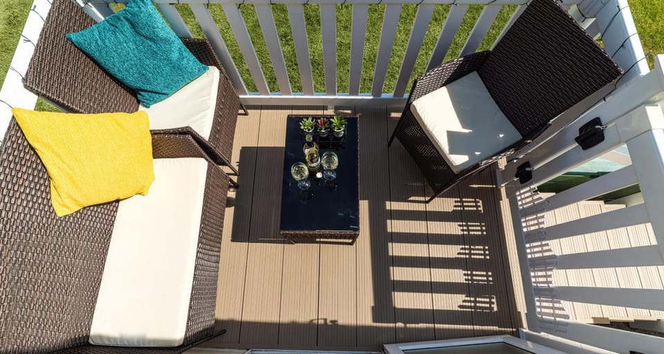 Bird's eye view, Balcony/Terrace, Seating area