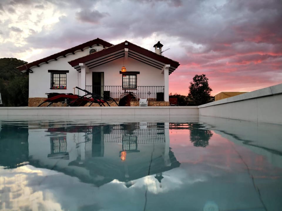 Property building, Day, Natural landscape, Pool view, Swimming pool, Sunrise, Sunset