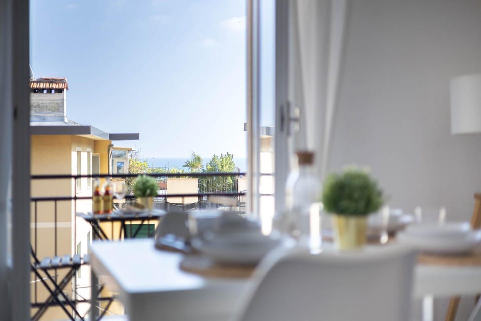 View (from property/room), Living room, Dining area, Sea view