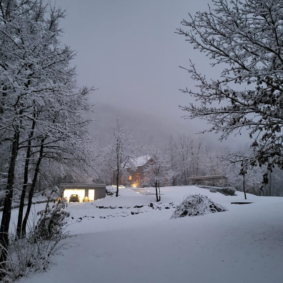 Property building, Natural landscape, Winter