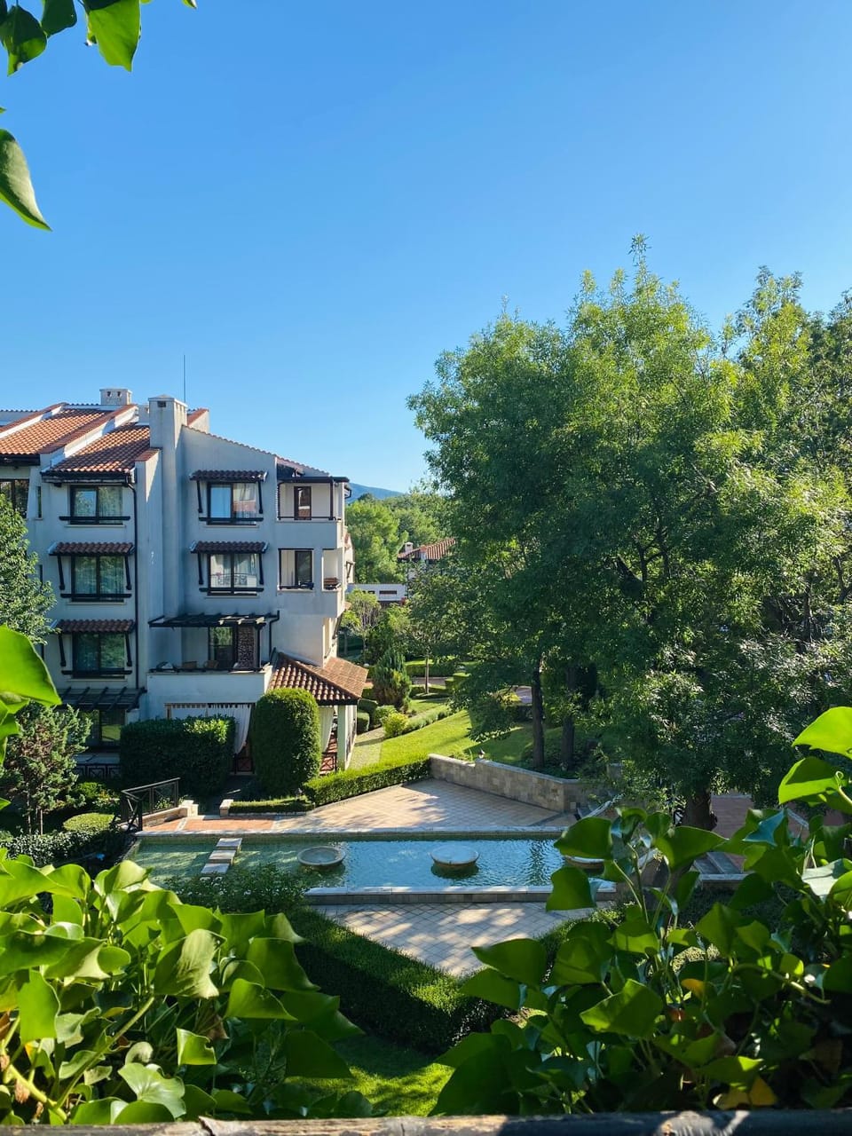 Property building, Garden view