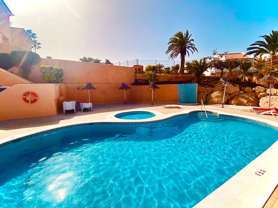 Pool view, sunbed