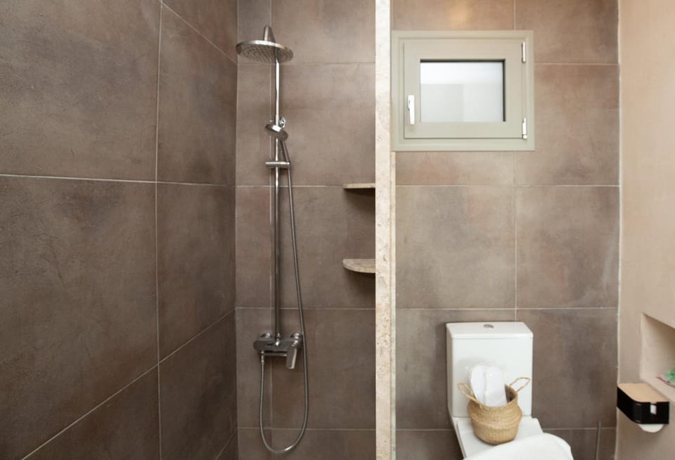 Shower, Toilet, towels
