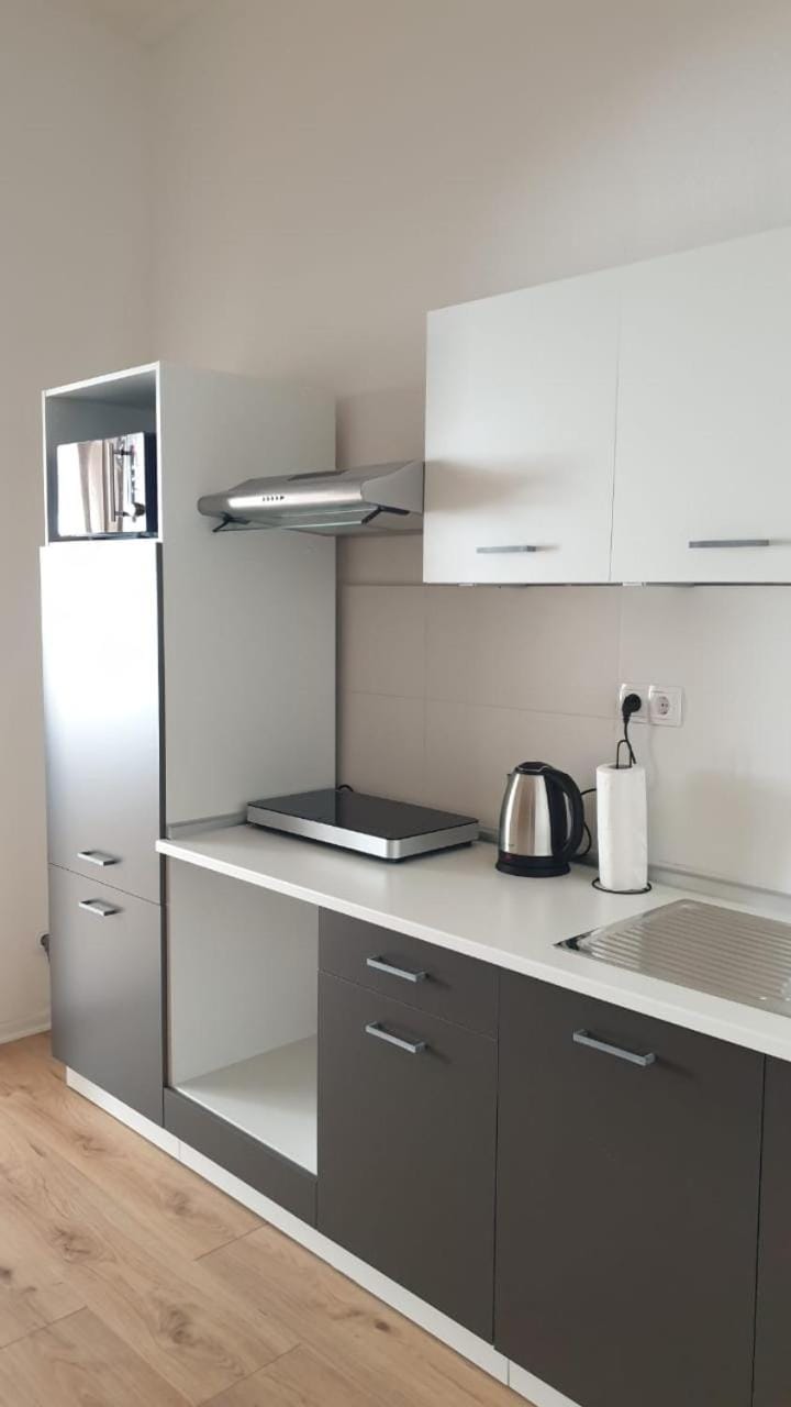 Coffee/tea facilities, Kitchen or kitchenette, stove