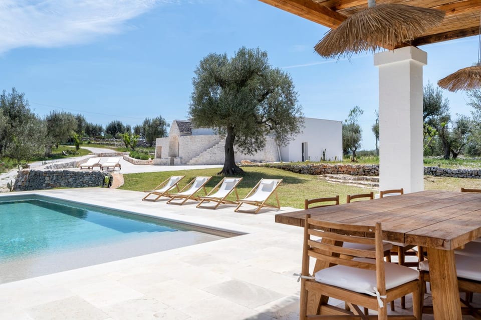 Patio, Spring, Day, Natural landscape, Garden, Garden view, Pool view, Swimming pool, sunbed