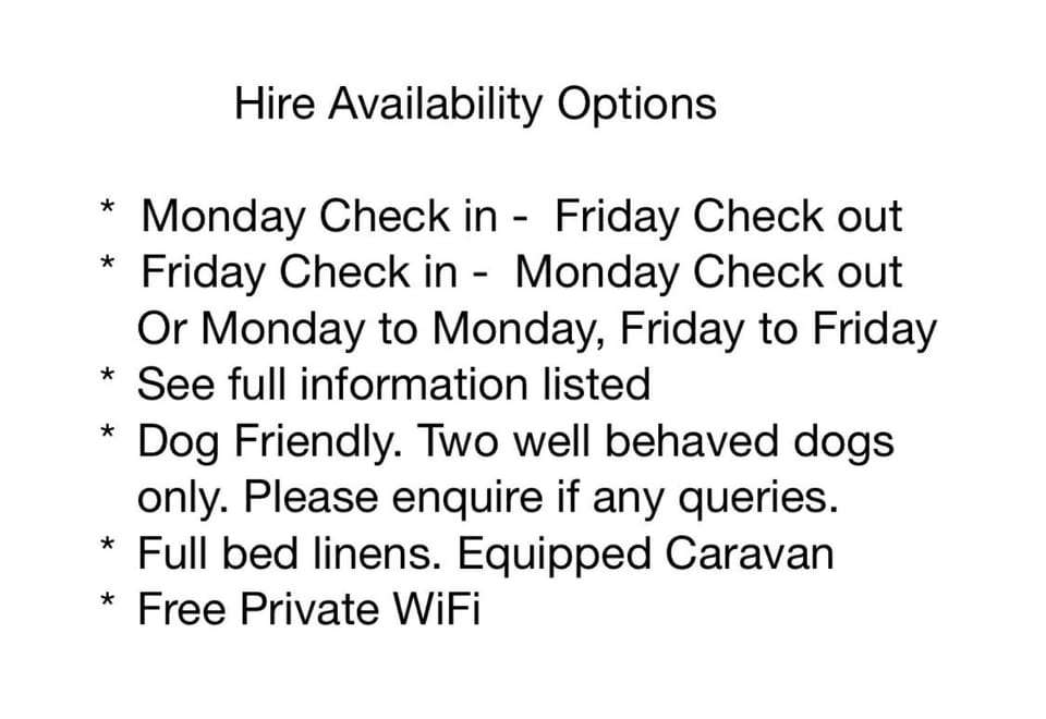 Dog Friendly Lovely Caravan by Beach Prestatyn N Wales 6 Berth Read full Host details before booking Mon in to Fri out Fri in to Mon out Mon to Mon Fri to Fri ONLY House in Prestatyn