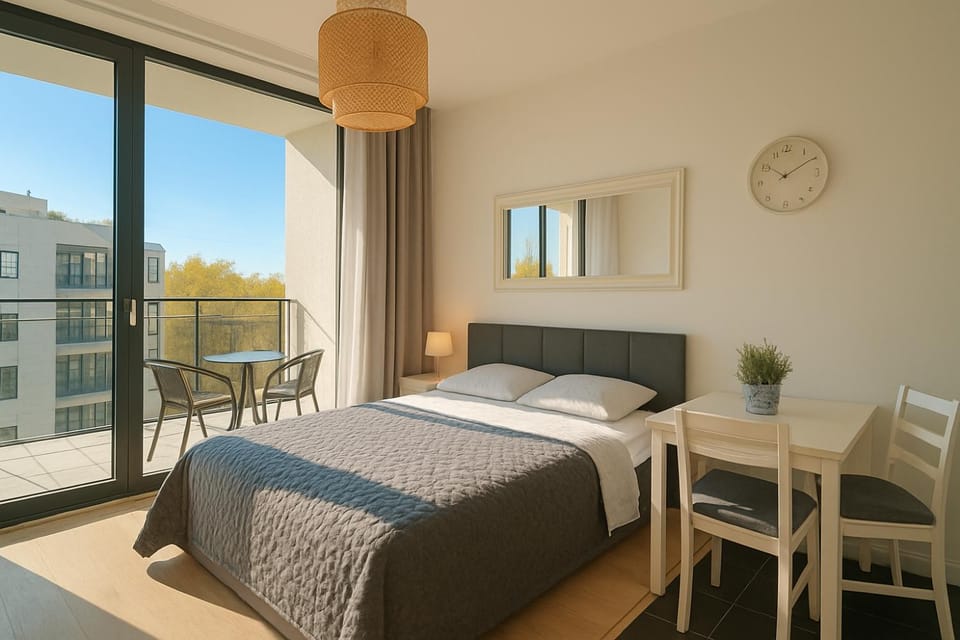 Bed, View (from property/room), Balcony/Terrace, Photo of the whole room, Bedroom, furniture