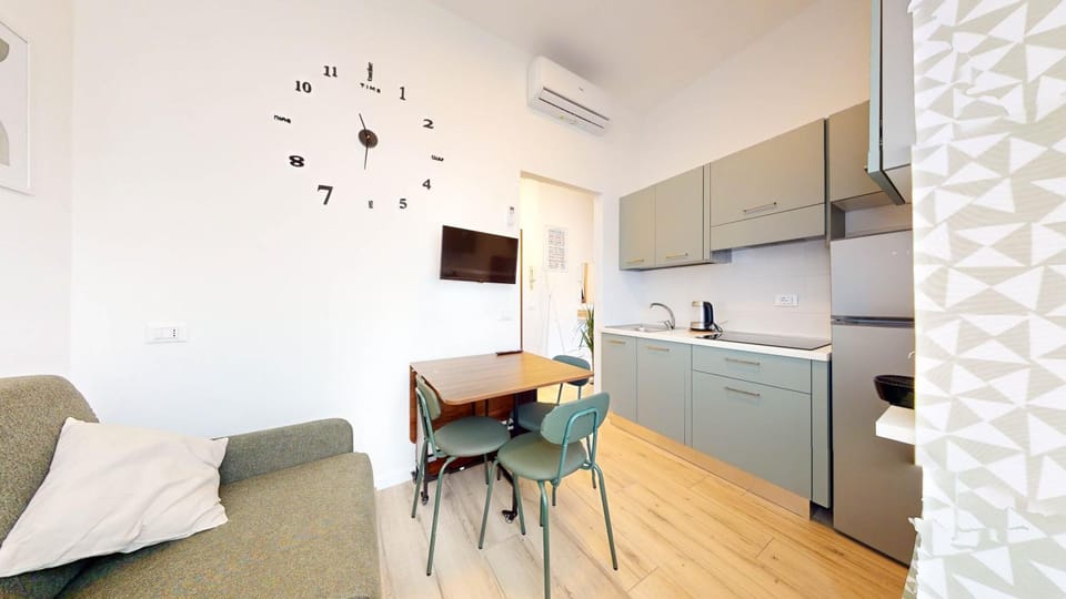 Living room, kitchen