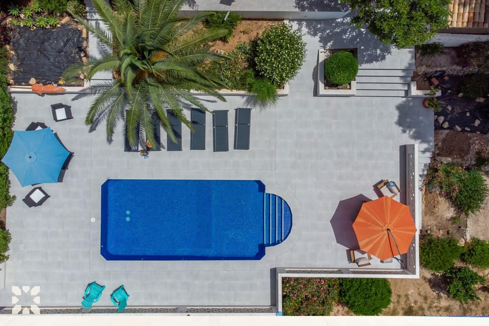 Day, Bird's eye view, Garden, Garden view, Pool view, Swimming pool, sunbed