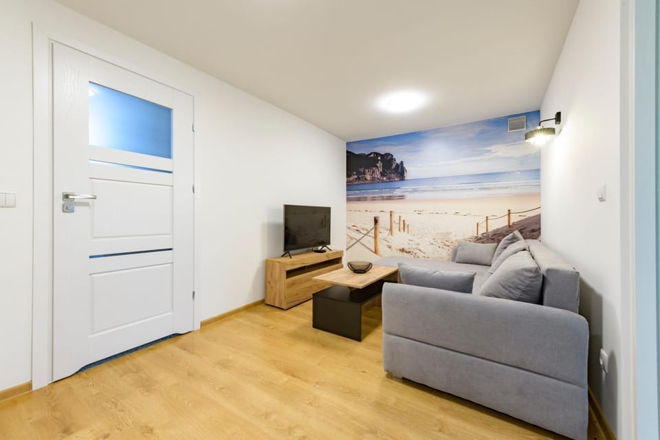 Prime Home Grey and Blue Apartment in Pomeranian Voivodeship