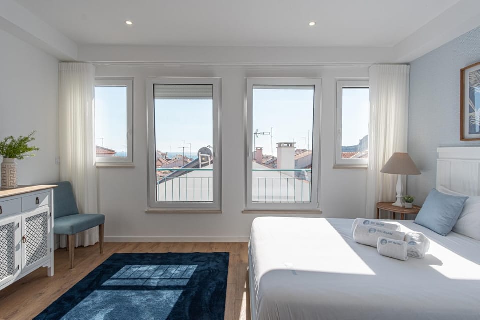Bed, Photo of the whole room, Bedroom, Sea view