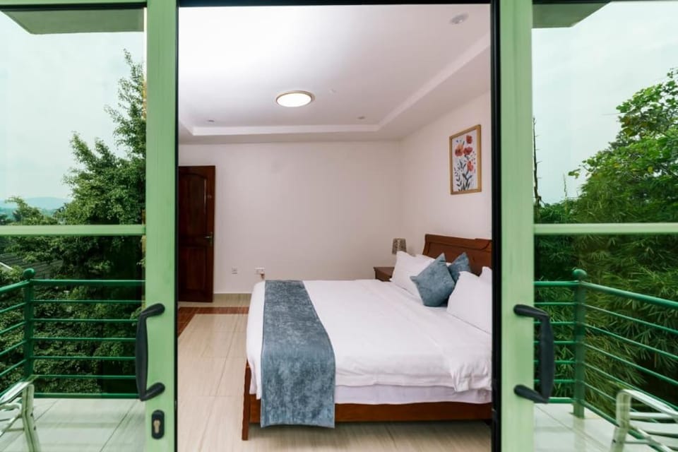Bed, Garden, View (from property/room), Balcony/Terrace, Photo of the whole room, Bedroom, Garden view