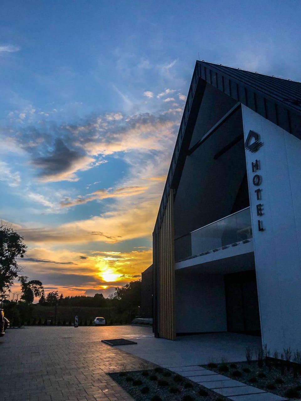 Property building, Sunset