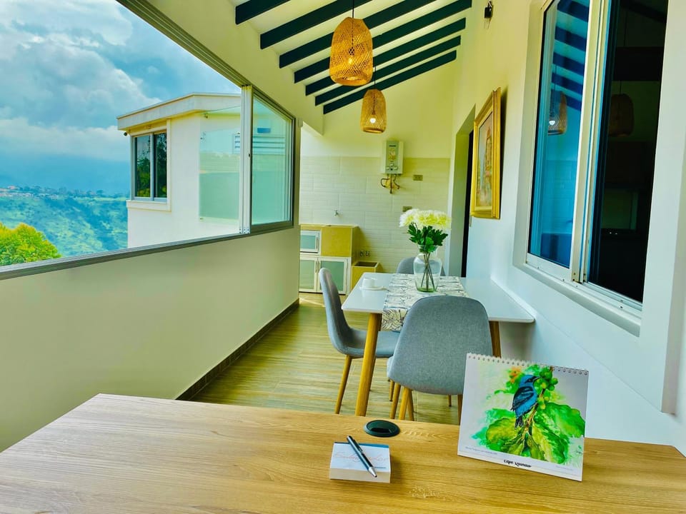 Natural landscape, View (from property/room), Seating area, Dining area