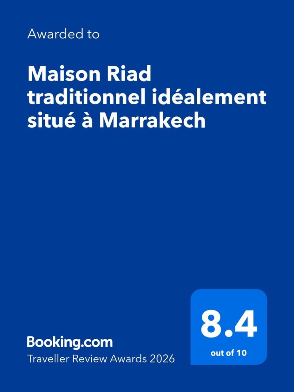Riad Sofia signature House in Marrakesh