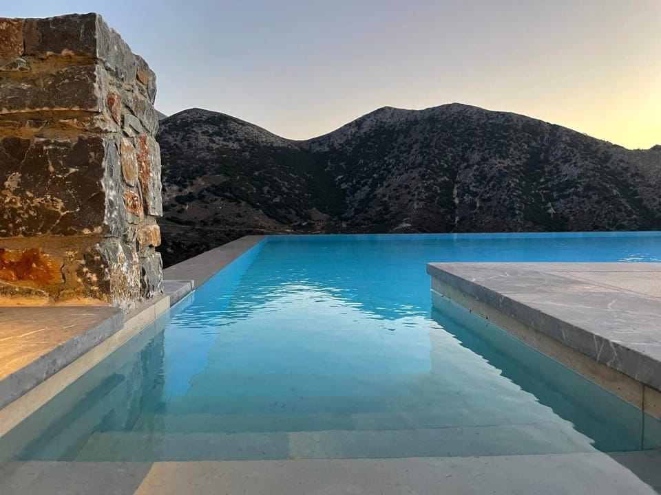 Swimming pool, Sunset