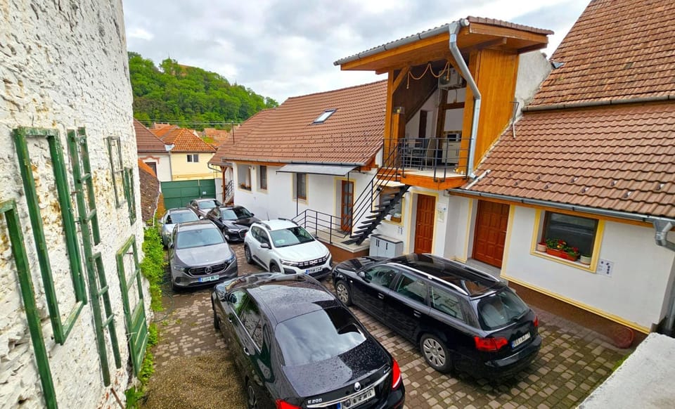Property building, Inner courtyard view, Parking