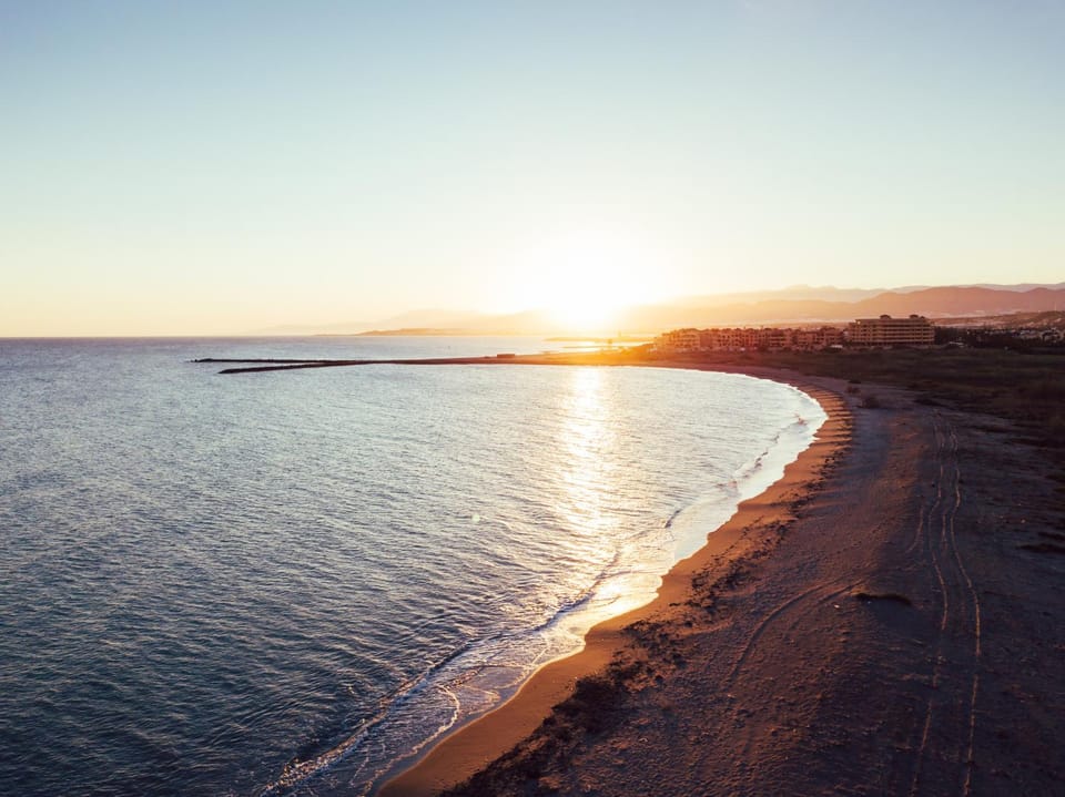 Natural landscape, Beach, Sea view, Sunset