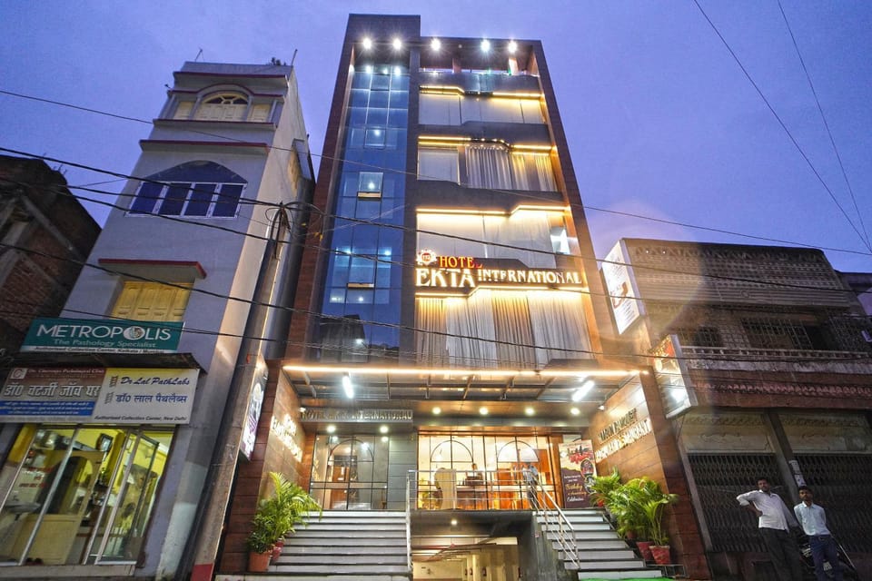 Property building, Night, City view
