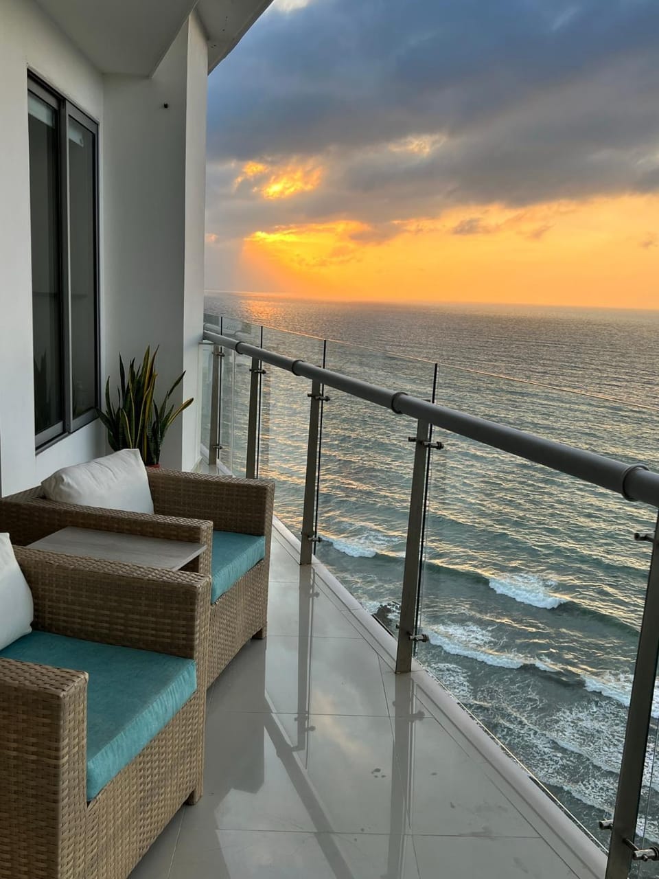 Natural landscape, Balcony/Terrace, Sea view, Sunset, sunbed