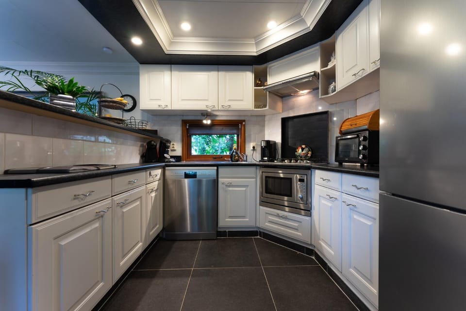 dishwasher, oven, stove, toaster