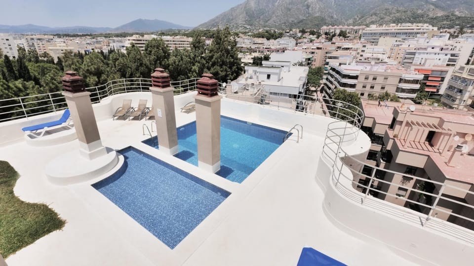 Day, Bird's eye view, Garden view, Landmark view, Mountain view, Pool view, Sea view, Street view, Swimming pool, sunbed