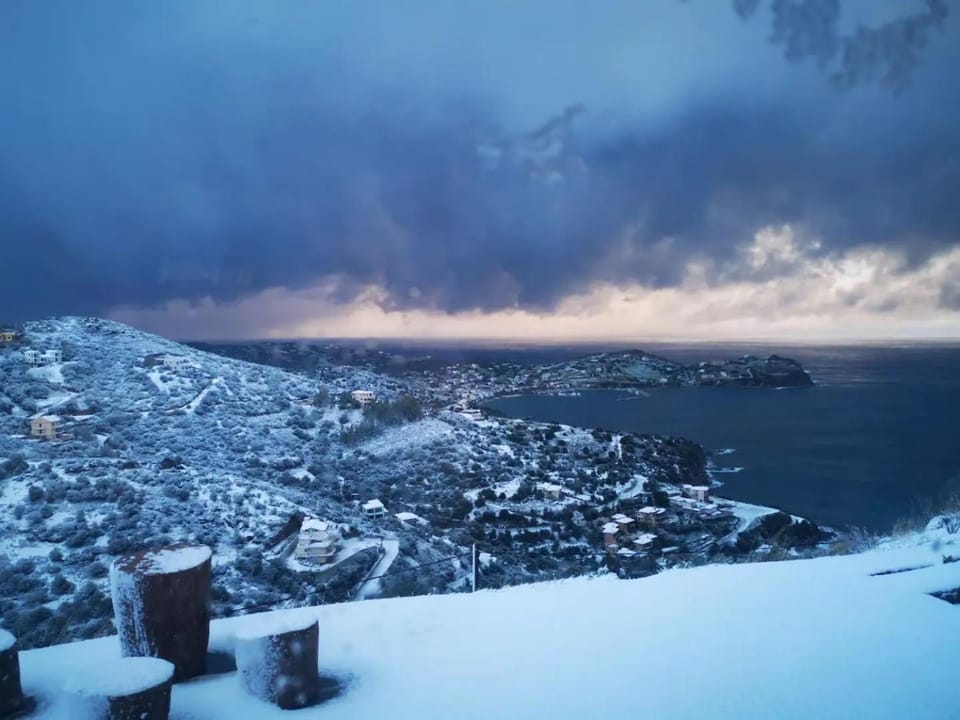 Natural landscape, Winter, Sea view