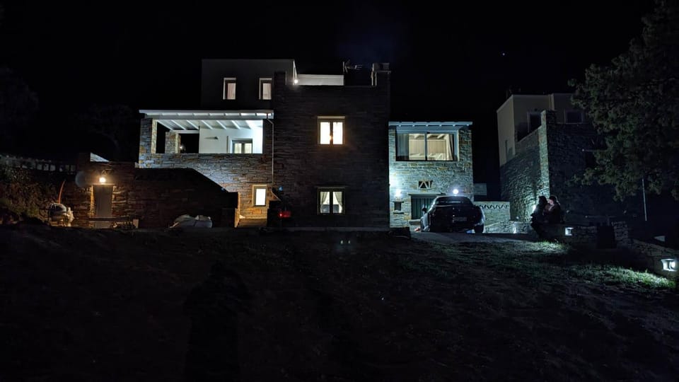 Property building, Night, Garden view