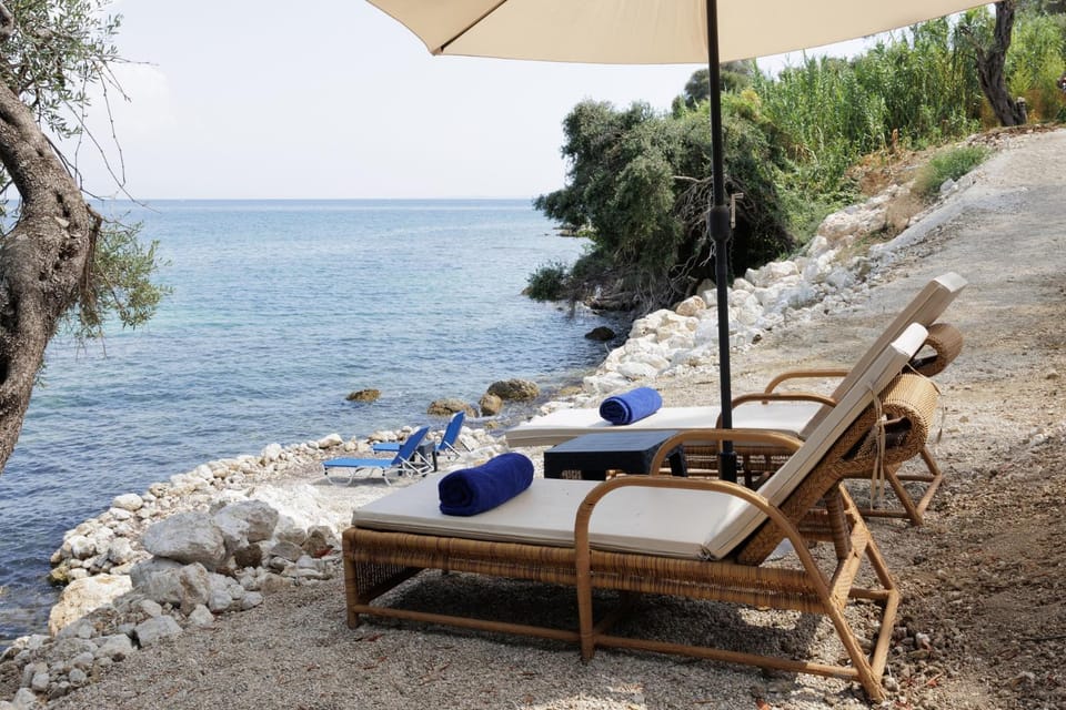 Beach, Sea view, sunbed