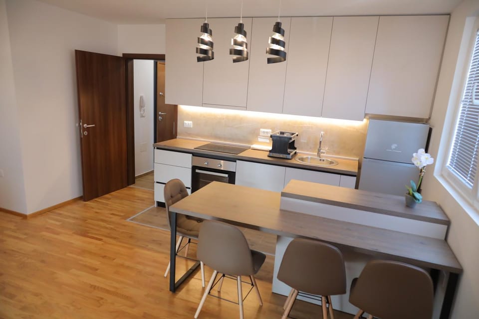 Kitchen or kitchenette, Dining area, oven