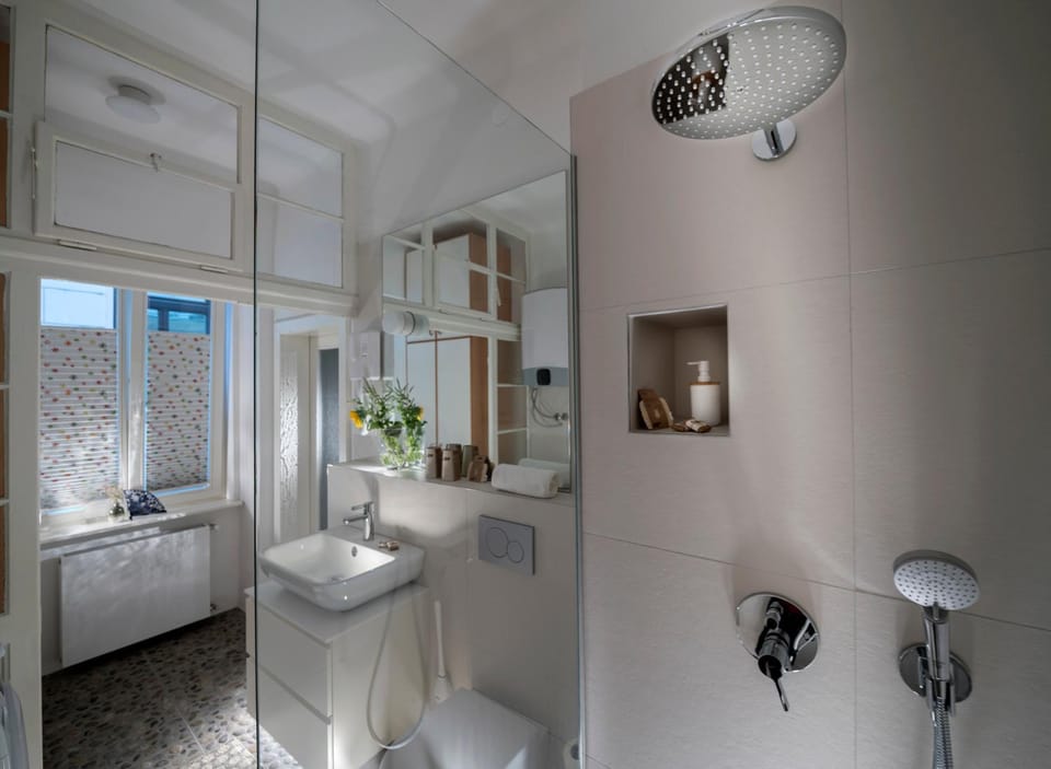 Shower, Bathroom, washing machine