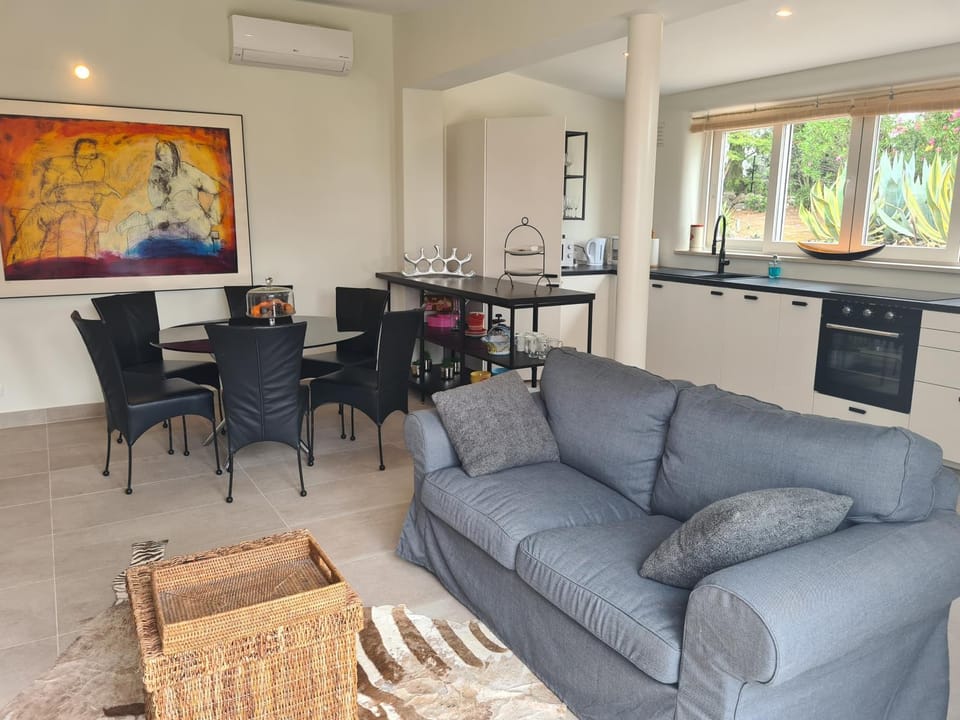 Kitchen or kitchenette, Living room, Dining area, stove, air conditioner
