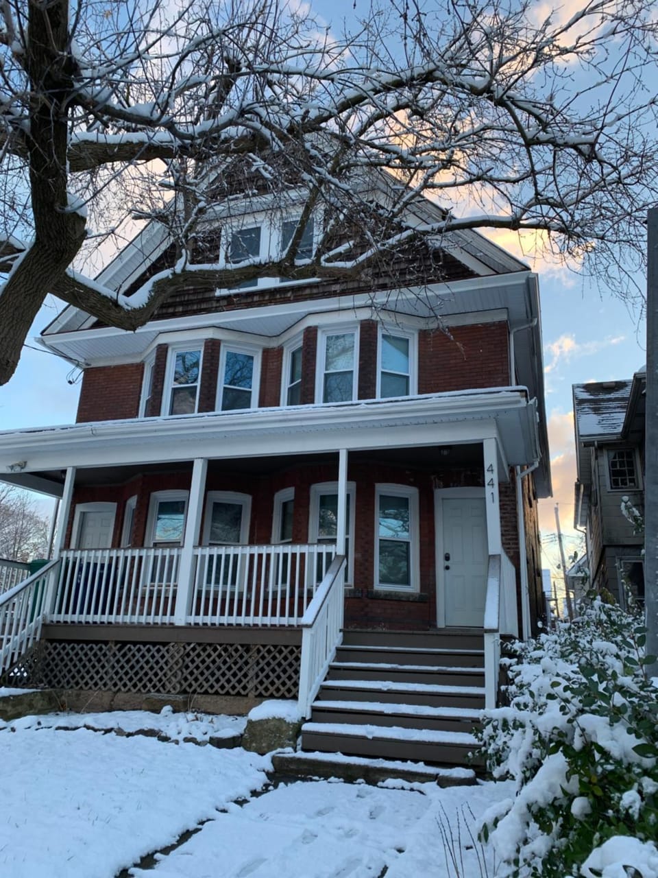 Property building, Winter