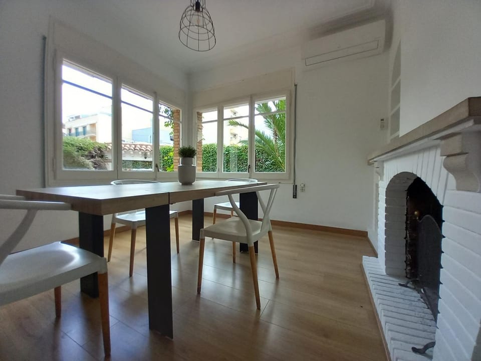 Living room, Dining area, flat iron