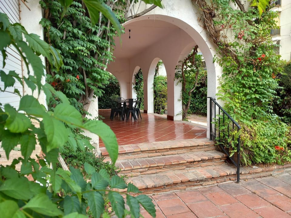 Property building, Facade/entrance, Day, Garden