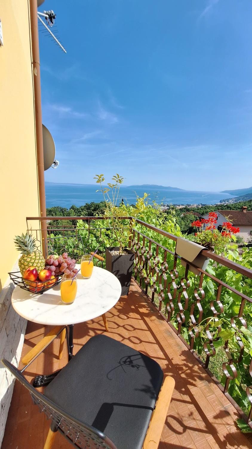 Natural landscape, View (from property/room), Balcony/Terrace, Mountain view, Sea view