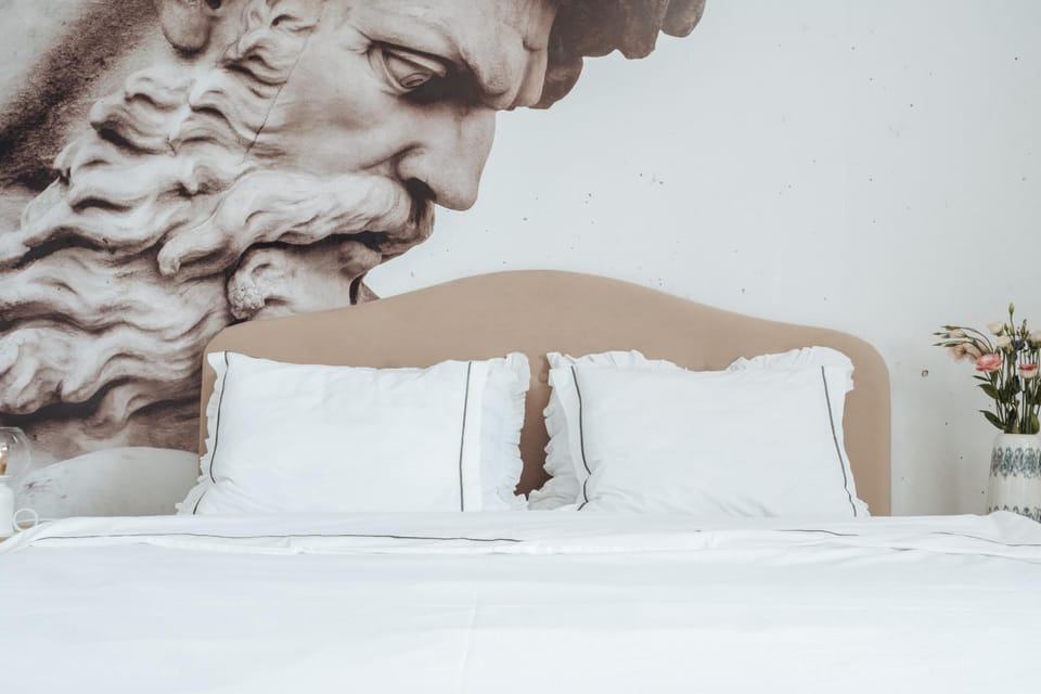 Bed, Decorative detail, Bedroom