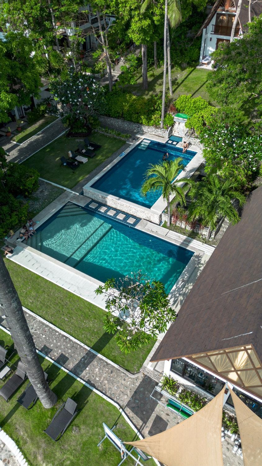 Day, Bird's eye view, Garden, Garden view, Pool view, Swimming pool, sunbed