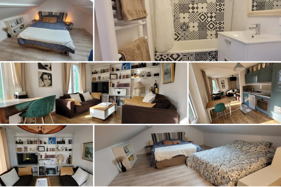 Kitchen or kitchenette, Living room, Bedroom