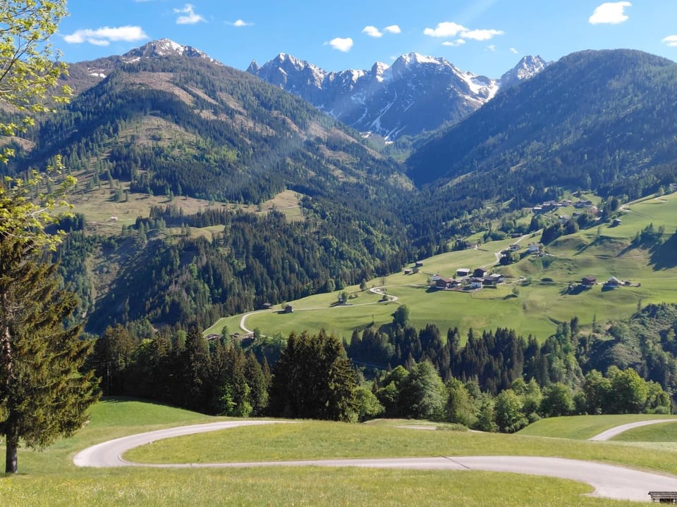 Spring, Day, Natural landscape, Mountain view