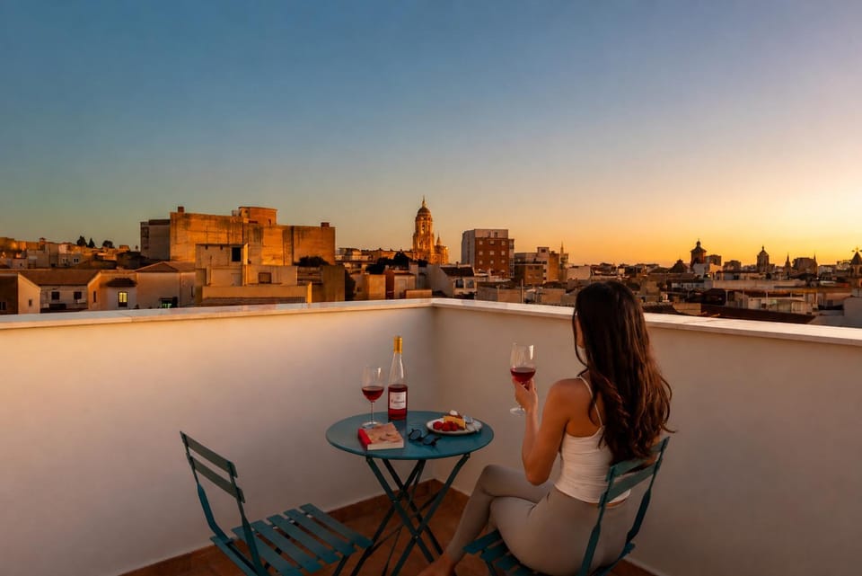 Balcony/Terrace, City view, Sunset