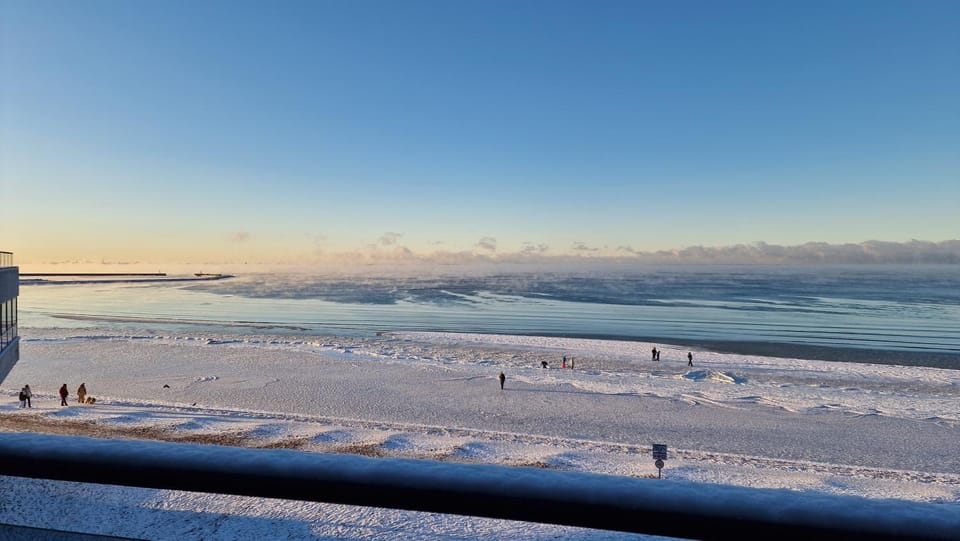 Winter, Sea view